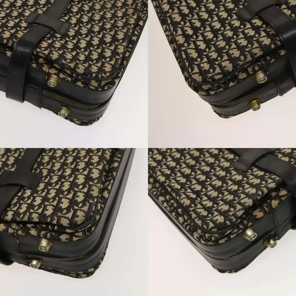 DIOR Trotter Canvas Trunk Navy Gold